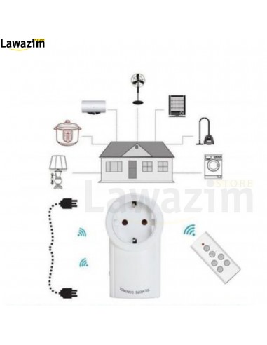 مقبس كهربائي للتحكم عن بعد قابل للبرمجة Prise de courant télécommandée pour appareils ménagers