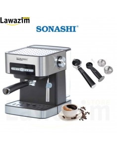 الة تحضير القهوة: تمتع بتجربة الإسبريسو المثالية - Sonashi SCM-4968: Cafetière Expresso Tout En Un