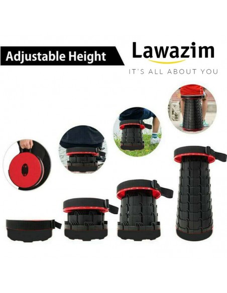 Round Portable Chair -كرسي محمول دائري - telescopic stool