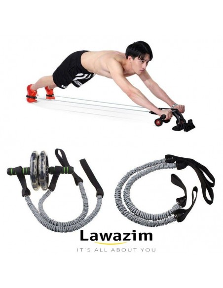 Bandes de résistance pour rouleaux abdominaux / حبال المقاومة للعجلة عضلات البطن