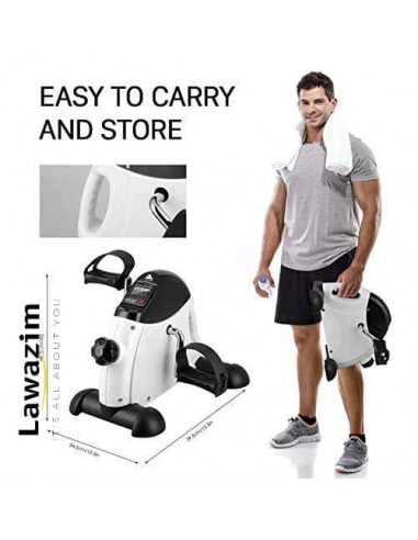 Mini Pedal Manuel دواسة يدوية لتمرين الذّراعين و الأرجل بتحكّم في شدّة التّمرين و سهولته مزوّدة بشاشة عرض لتفاصيل تمرينك
