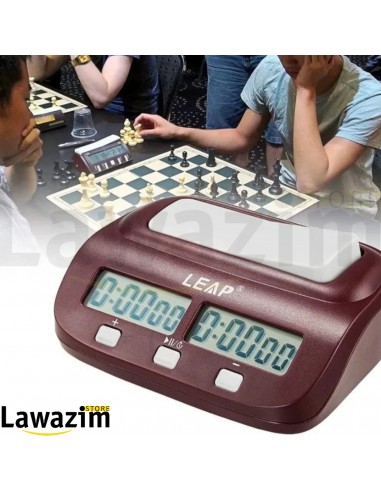 ساعة شطرنج معاصرة، منبه رقمي عالي الجودة Horloge d'échecs contemporain،alarme numérique de haute qualité LEAP-PQ9907S