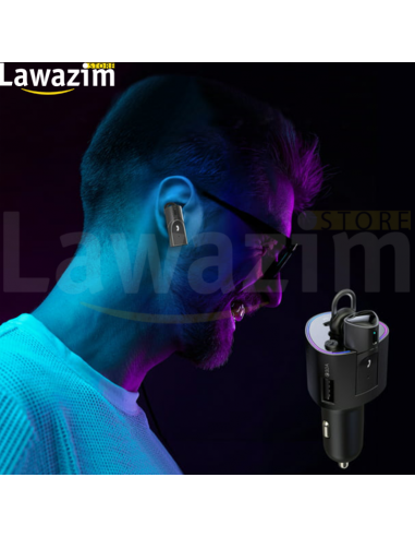 V16 محول سماعة بلوتوث مع USB شاحن سريع  -V16 Car Free Hands Bluetooth With USB Fast Charger