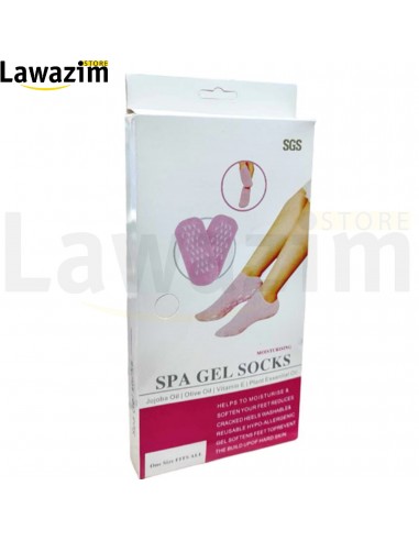 جوارب من الهلام  الناعم طبية للعناية ببشرة القدم / SPA Chaussettes en gel de SPA