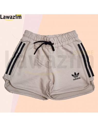 شورت نسائي قصير بتصميم عصري Short Fitness 3 bandes pour femmes