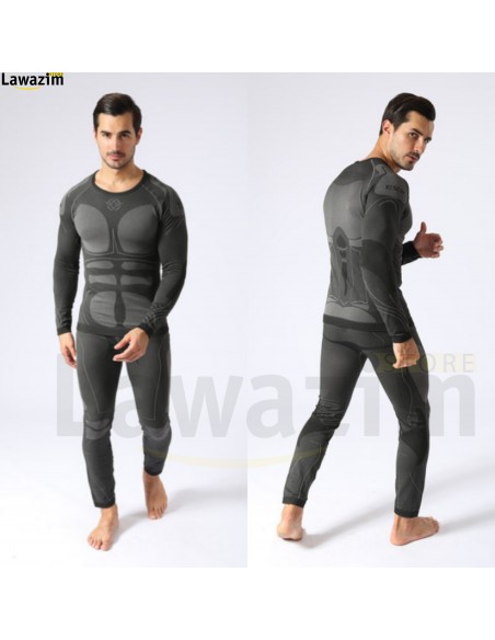 ملابس داخلية حرارية للرجال مقاومة للرطوبة للتمرينات الرياضية Sous-vêtements de sport thermiques pour hommes