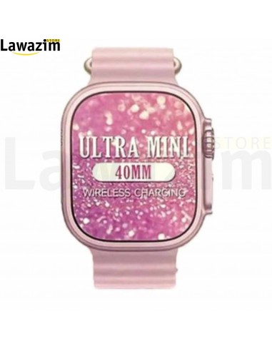 ساعة ذكية وردية اللون من موديو 40 مم Modio MC88 Smart Watch Ultra Mini 40mm – Pink